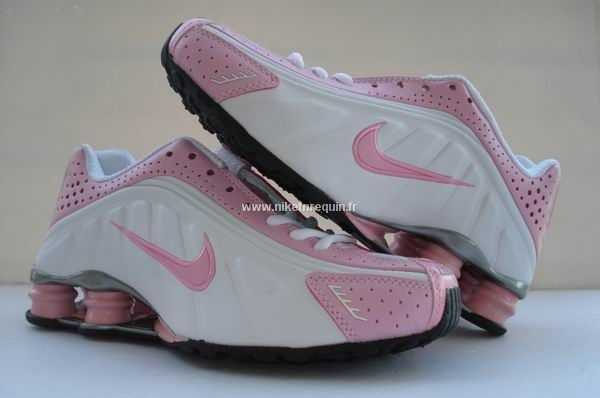 Nike Shox R4 Nz Femmes Blanc Rose